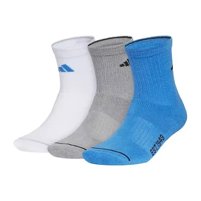 adidas Cushioned Mens 3-pc. Quarter Ankle Socks