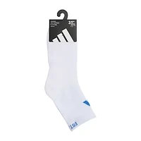 adidas Cushioned Mens 3-pc. Quarter Ankle Socks