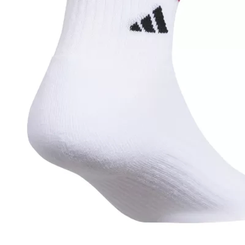 adidas Cushioned Mens 3-pc. Quarter Ankle Socks