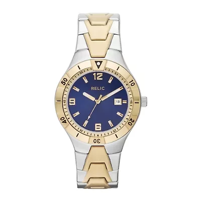 Relic® Vince Mens Two-Tone Stainless Steel Bracelet Watch ZR12107