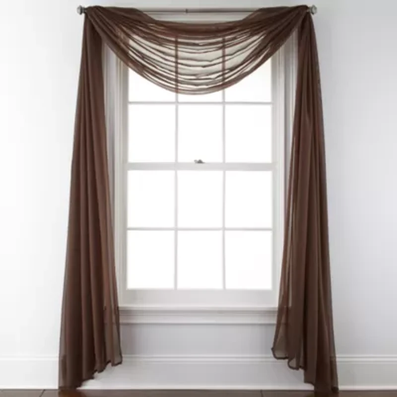 Home Expressions Lisette Sheer Scarf Valance