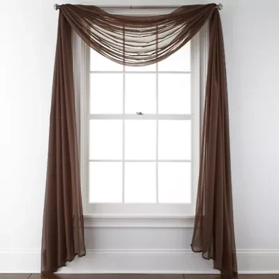 Home Expressions Lisette Sheer Scarf Valance
