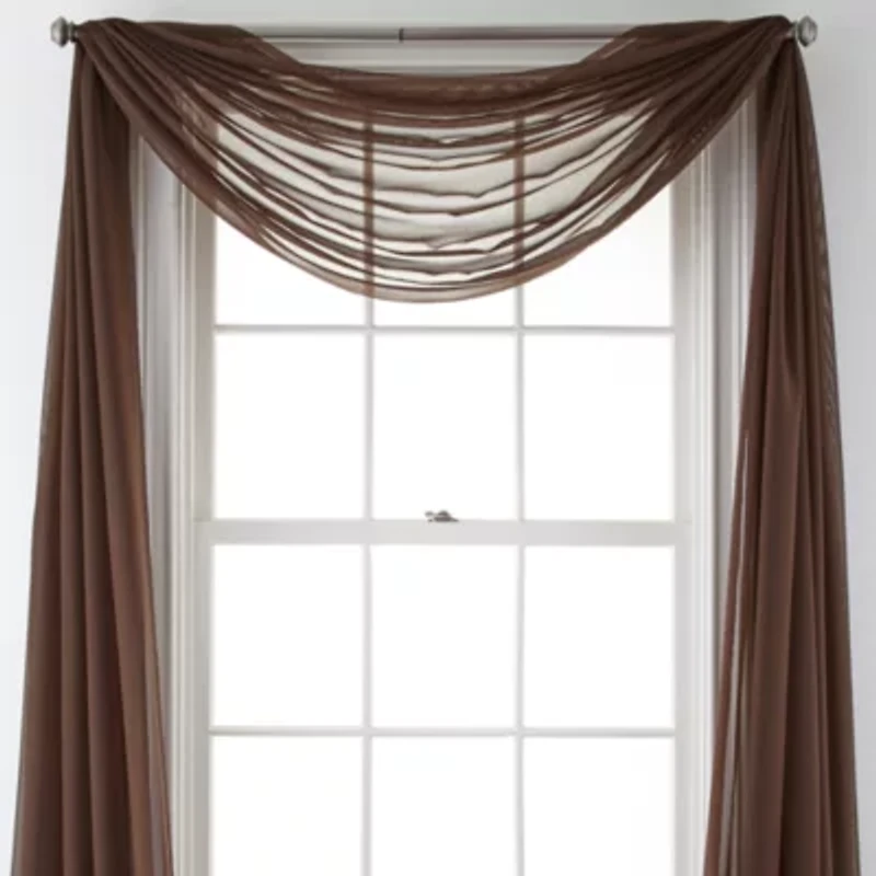 Home Expressions Lisette Sheer Scarf Valance