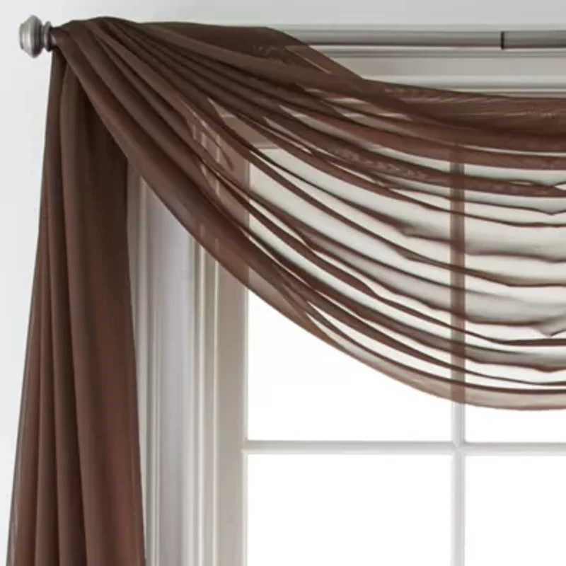 Home Expressions Lisette Sheer Scarf Valance