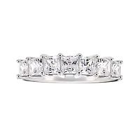 DiamonArt® Cubic Zirconia Sterling Silver 7-Stone Ring