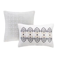 Madison Park Cardiff 6-Pc Reversible Quilt Set With Throw Pillows