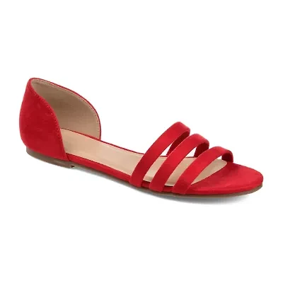 Journee Collection Womens Gildie Open Toe Slip-On Shoe