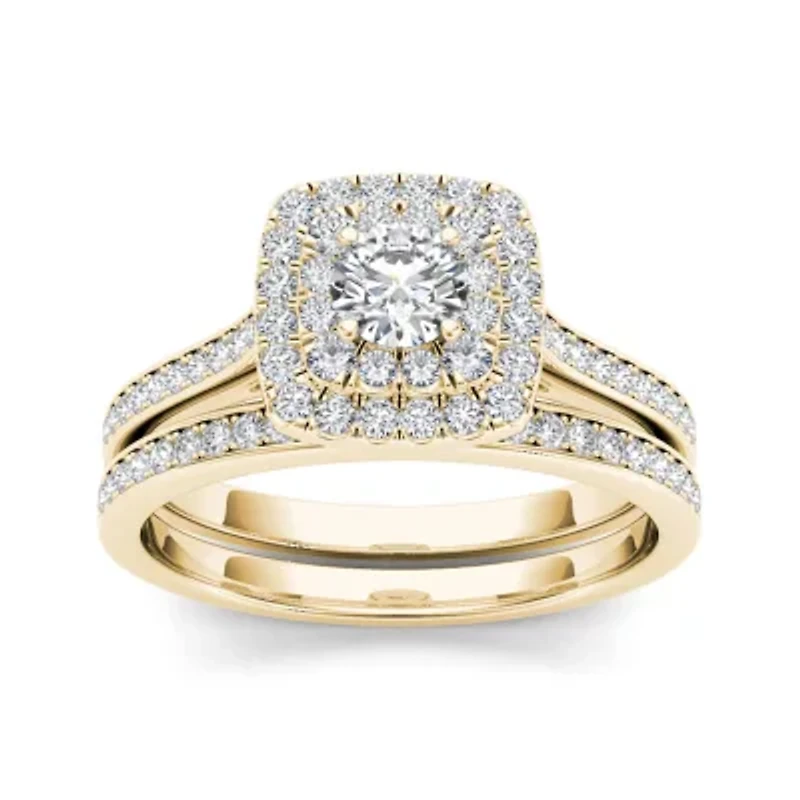 3/4 CT. T.W. Diamond 10K Yellow Gold Bridal Ring Set