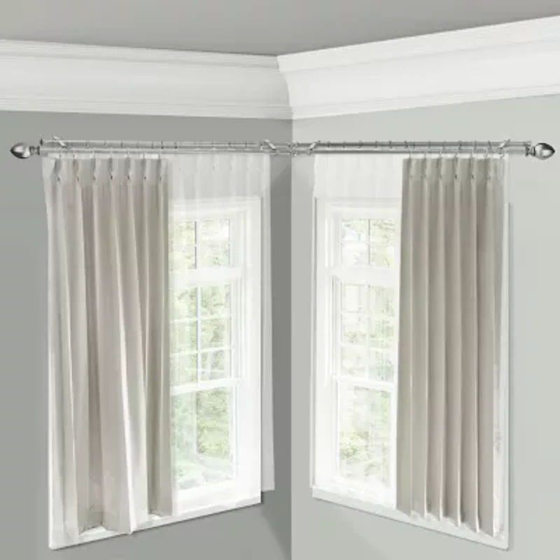 Rod Desyne Garnet Corner Window Double Curtain