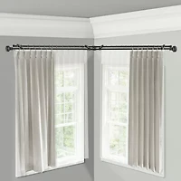Rod Desyne Ornament Corner Window Double Curtain