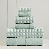 Pacific Coast Textiles Cobblestone 6-pc. Geometric Bath Towel Set