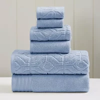 Pacific Coast Textiles Diamond Gate 6-pc. Geometric Bath Towel Set