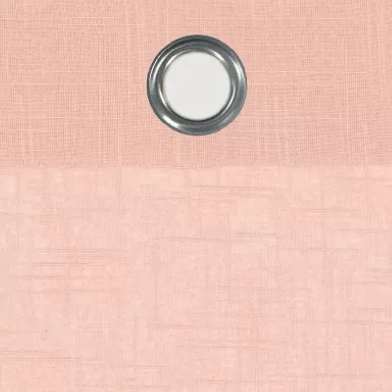 Fieldcrest Arden Solid Cotton Grommet Top Sheer Single Curtain Panel