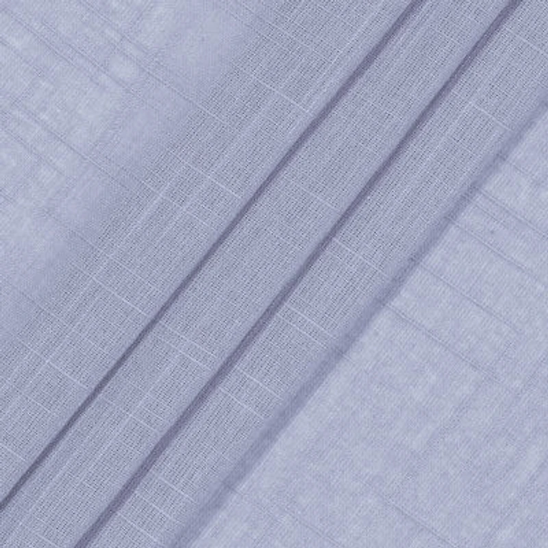 Fieldcrest Arden Solid Cotton Grommet Top Sheer Single Curtain Panel