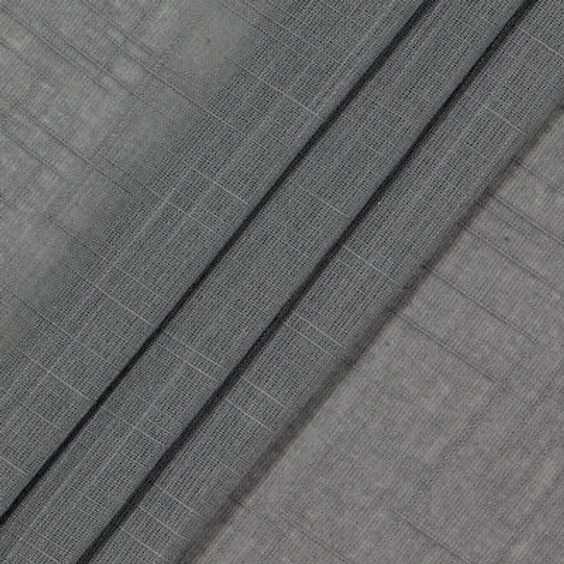 Fieldcrest Arden Solid Cotton Grommet Top Sheer Single Curtain Panel