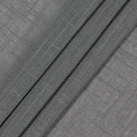 Fieldcrest Arden Solid Cotton Grommet Top Sheer Single Curtain Panel