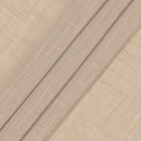 Fieldcrest Arden Solid Cotton Grommet Top Sheer Single Curtain Panel