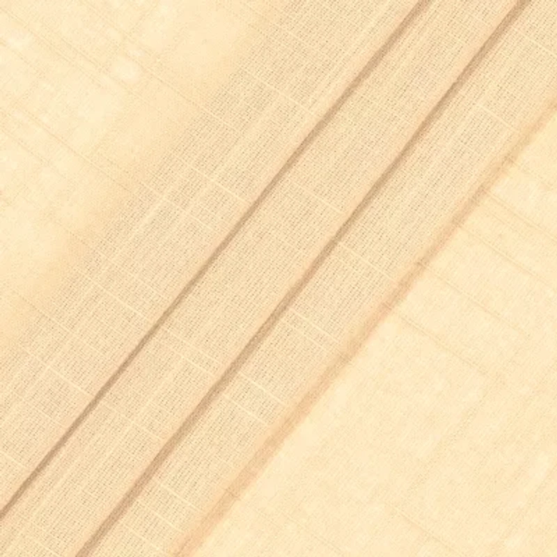 Fieldcrest Arden Solid Cotton Grommet Top Sheer Single Curtain Panel