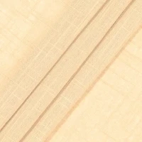 Fieldcrest Arden Solid Cotton Grommet Top Sheer Single Curtain Panel