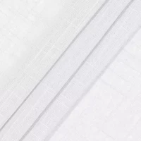 Fieldcrest Arden Solid Cotton Grommet Top Sheer Single Curtain Panel