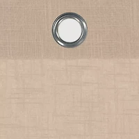 Fieldcrest Arden Solid Cotton Grommet Top Sheer Single Curtain Panel