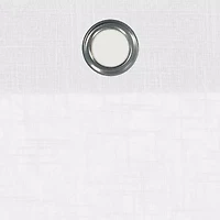 Fieldcrest Arden Solid Cotton Grommet Top Sheer Single Curtain Panel