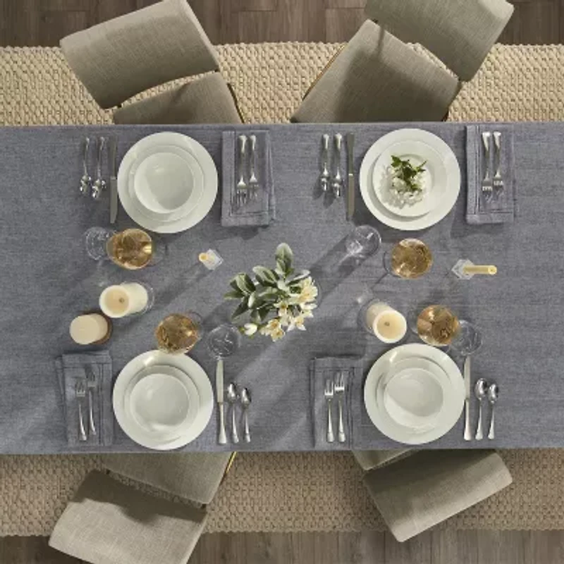 Fieldcrest Luxury Cotton-Linen Herringbone 4-pc. Napkins