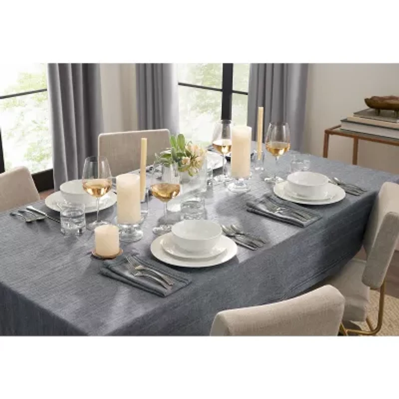 Fieldcrest Luxury Cotton-Linen Herringbone 4-pc. Napkins