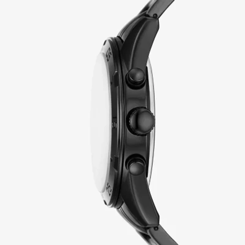 Relic By Fossil Mens Black Leather Bracelet Watch Zr16030