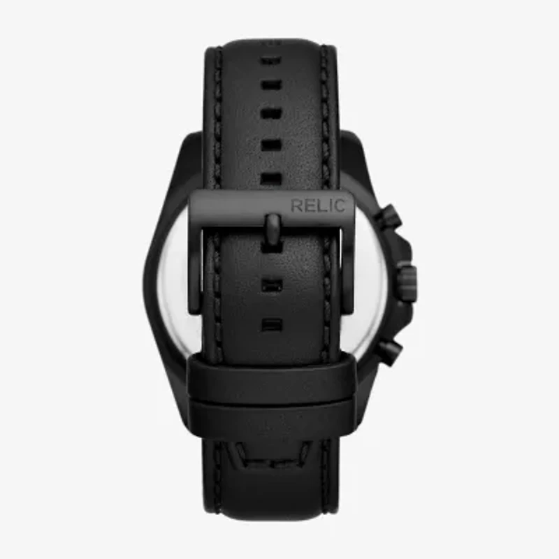 Relic By Fossil Mens Black Strap Watch Zr16031