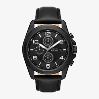 Relic By Fossil Mens Black Strap Watch Zr16031