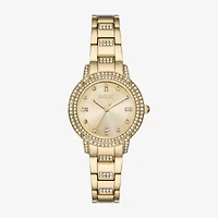 Relic By Fossil Womens Gold Tone Bracelet Watch Zr34657