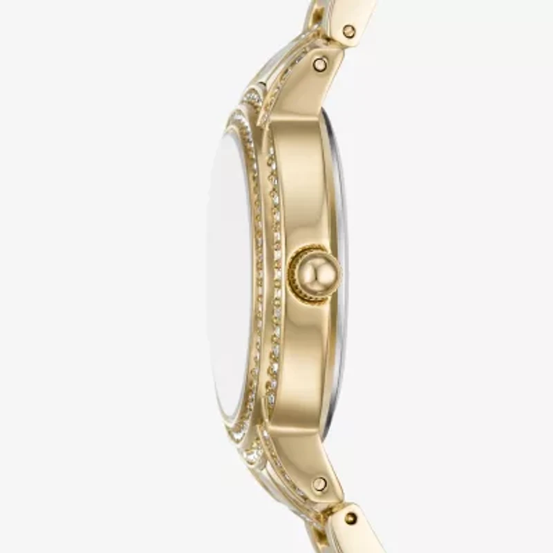 Relic By Fossil Womens Gold Tone Bracelet Watch Zr34657