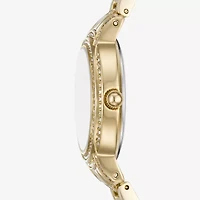 Relic By Fossil Womens Gold Tone Bracelet Watch Zr34657