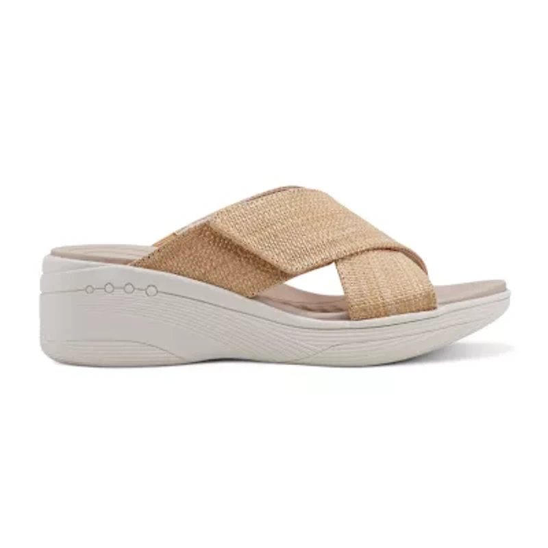 Easy Spirit Womens Bindie Wedge Sandals