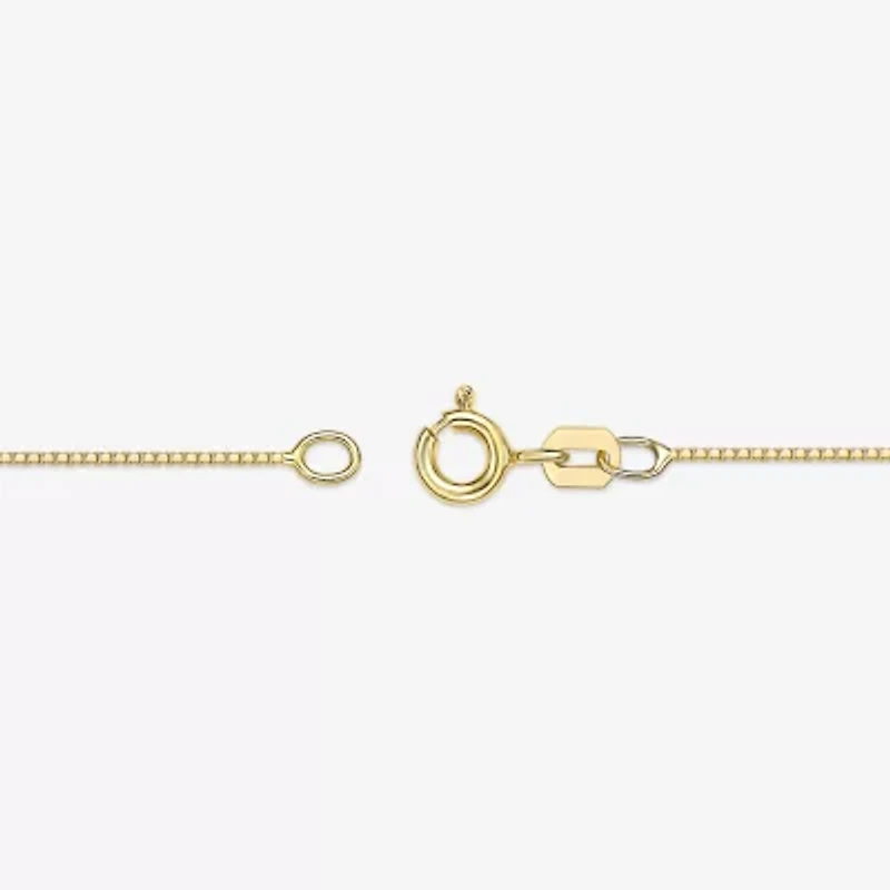 Gemstone & 1/6 CT. T.W. Natural Diamond 10K Gold Cross Pendant Necklace