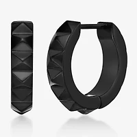 Mens Stainless Steel 15mm Hoop Earrings