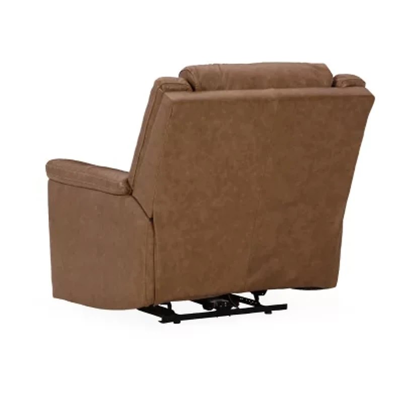 Signature Design By Ashley® Trasimeno Dual Power Leather Recliner
