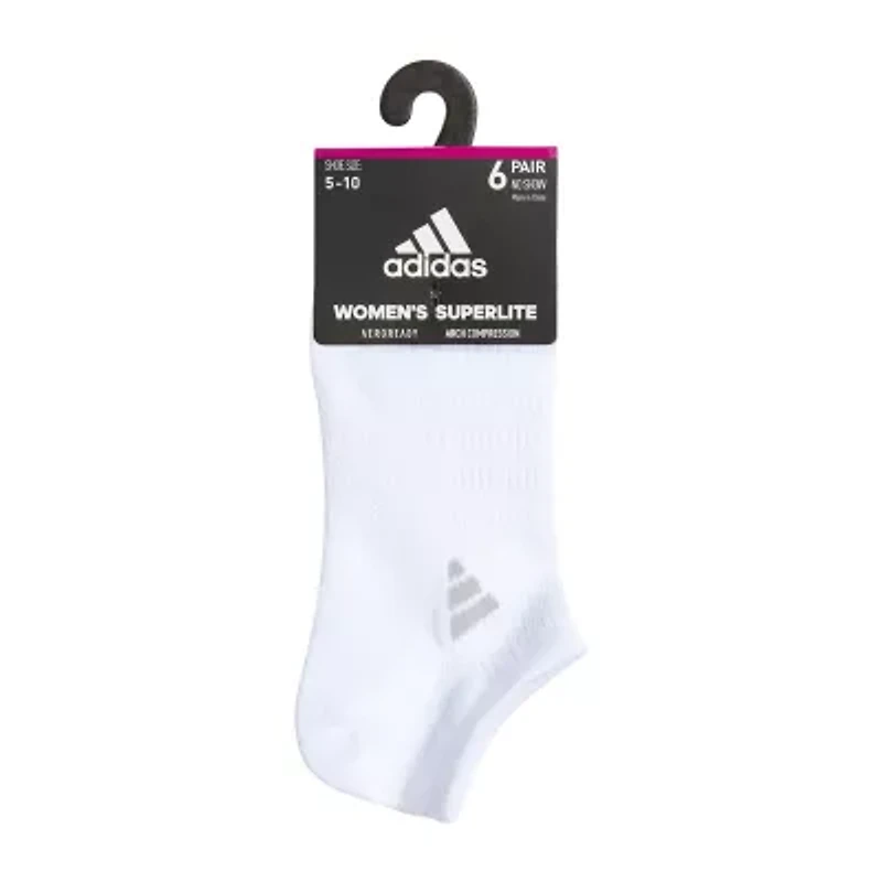 adidas Superlite Womens Multi-Pack 6 Pair No Show Socks