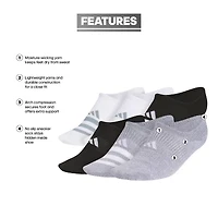 adidas Superlite Womens Multi-Pack 6 Pair Liner Socks