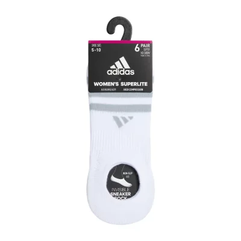 adidas Superlite Womens Multi-Pack 6 Pair Liner Socks