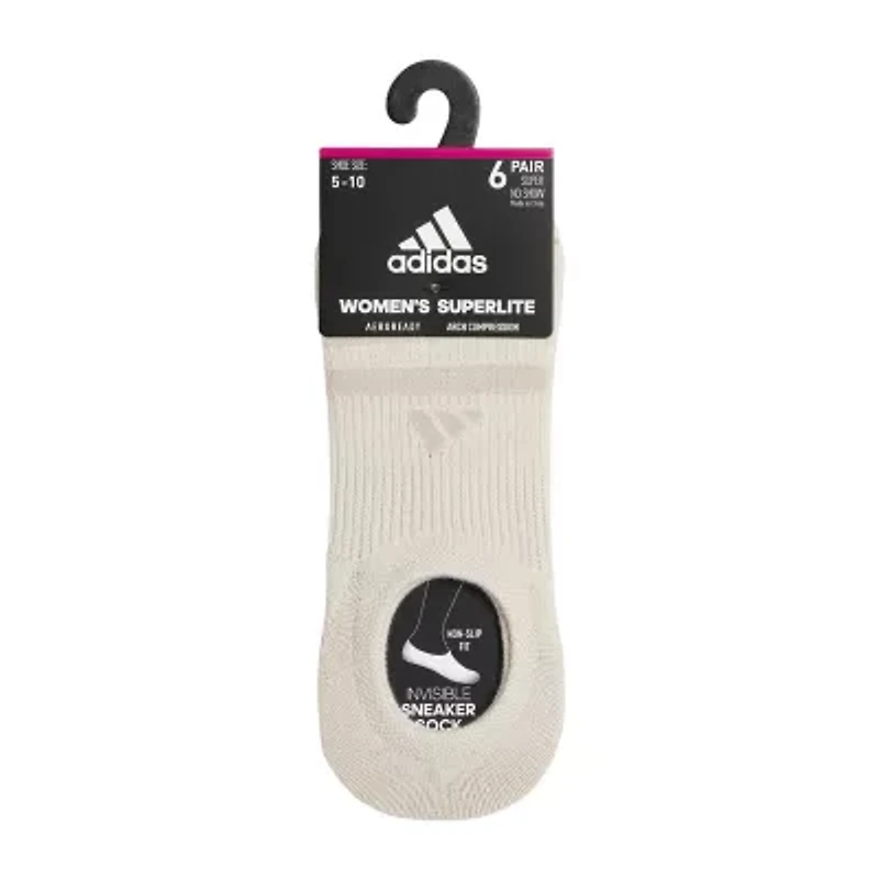 adidas Superlite Womens Multi-Pack 6 Pair Liner Socks