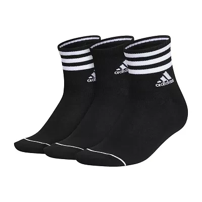 adidas Womens 3 Pair Quarter Ankle Socks
