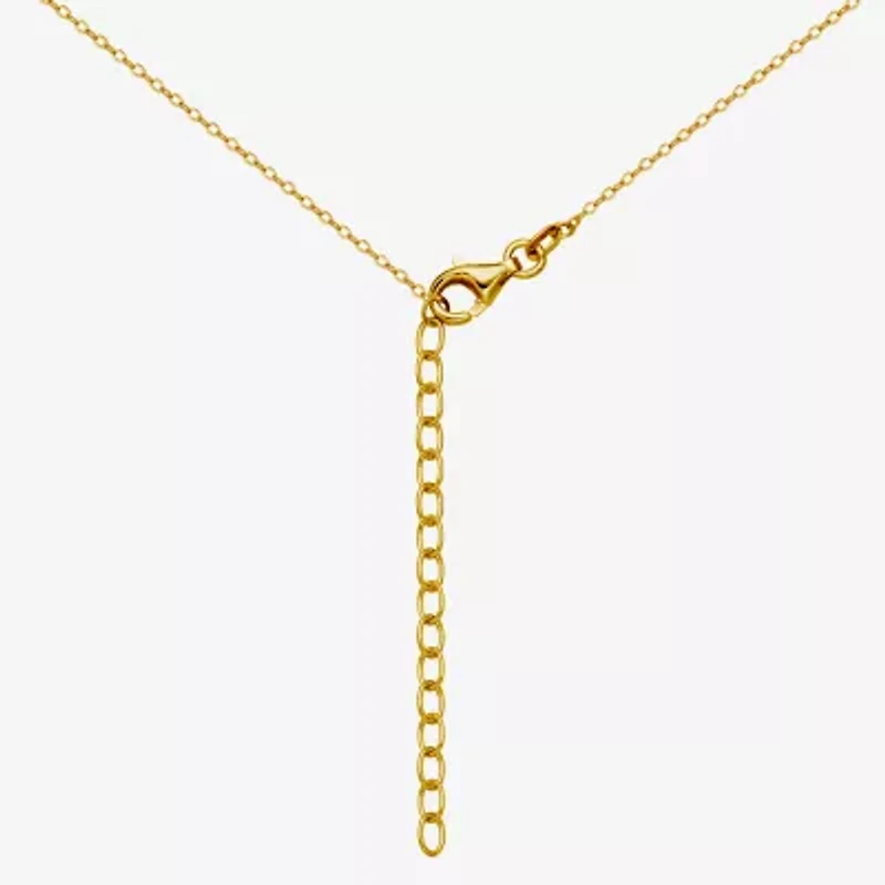 Snake Womens Genuine Green Jade 18K Gold Over Silver 18 Inch Pendant Necklace