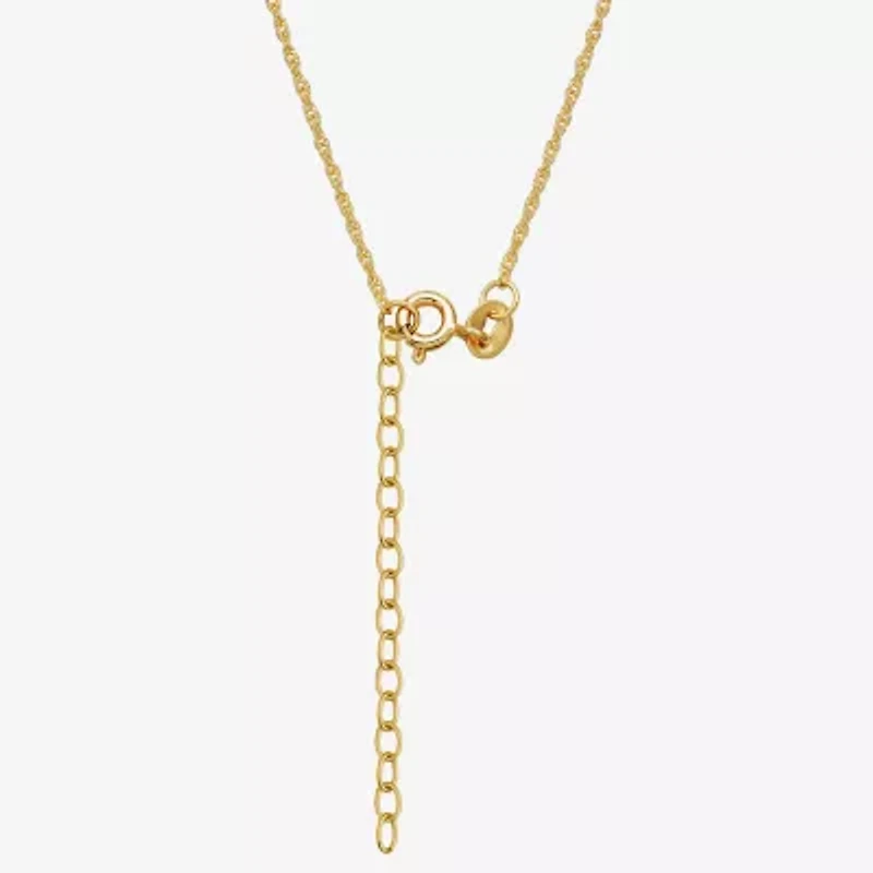 Frog Womens Genuine Green Jade 18K Gold Over Silver 18 Inch Pendant Necklace