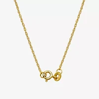 Barrel Womens Genuine Green Jade 18K Gold Over Silver 18 Inch Pendant Necklace