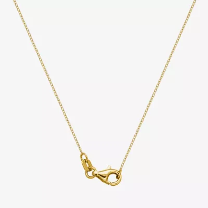 Snake Womens Genuine Green Jade 18K Gold Over Silver 18 Inch Pendant Necklace