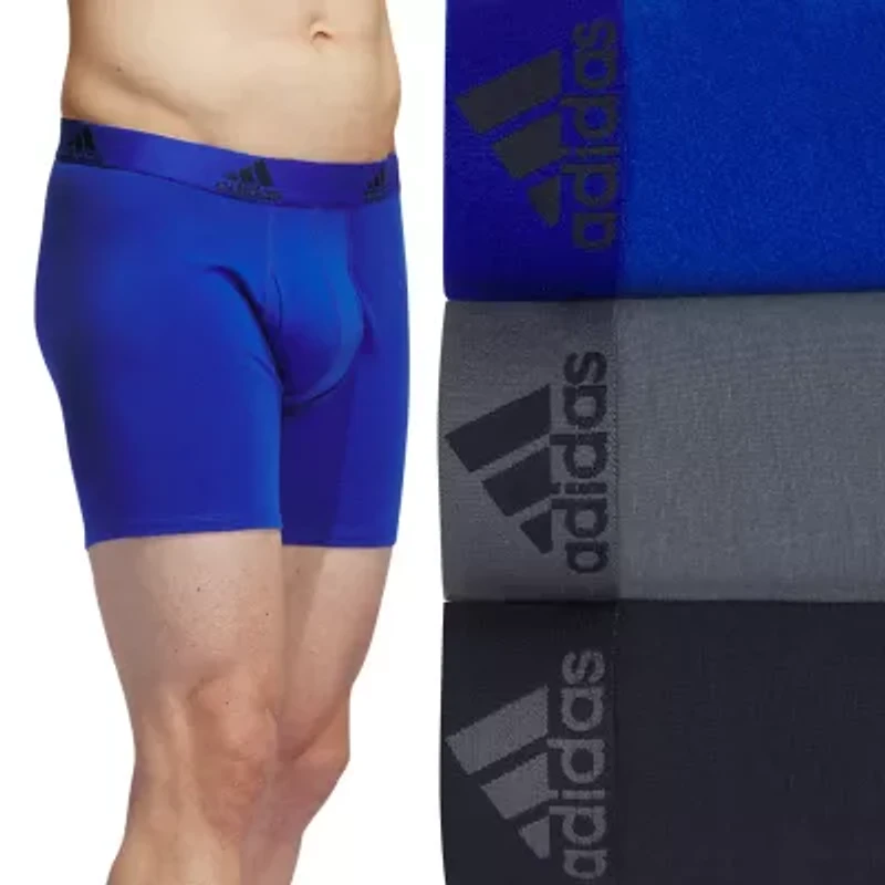 adidas Stretch Cotton Mens 3 Pack Boxer Briefs 5158001a
