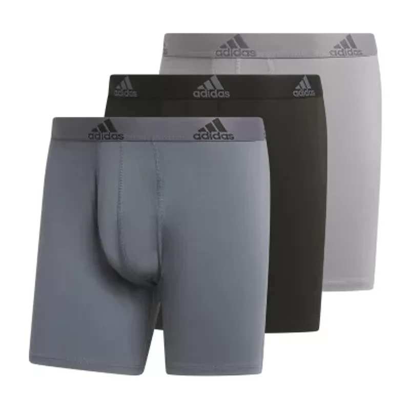 adidas Stretch Cotton Mens 3 Pack Boxer Briefs 5158001a
