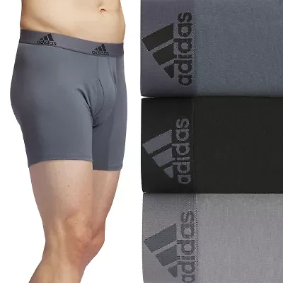 adidas Stretch Cotton Mens 3 Pack Boxer Briefs 5158001a